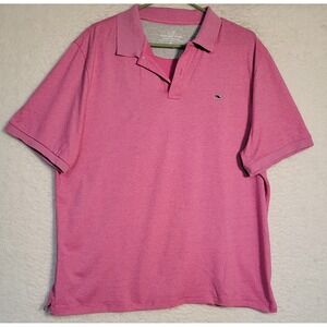 Vineyard Vines Edgartown Polo Shirt Mens XL Short Sleeve Pink Golf 0970